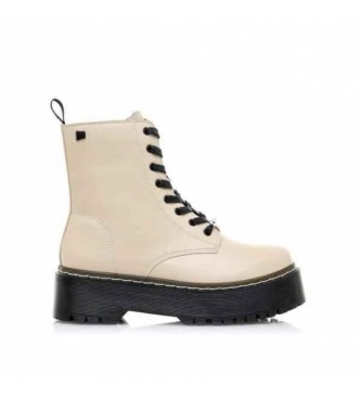 MTNG para mujer. 50176 Botines Storm High beige (38), Plano, Cremallera, Casual, MTNG outlet 2024.