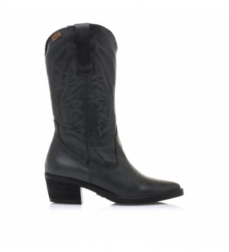 MTNG para mujer. 58964 Botas de piel Ares negro -Altura tacón: 5 cm- (37), 5 a 8cm, Ninguno, Casual, MTNG outlet 2024.