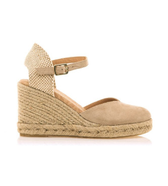 MTNG para mujer. 51987 Cuñas Louisa beige (41), 5 a 8cm, Hebilla, Casual, MTNG outlet 2024.