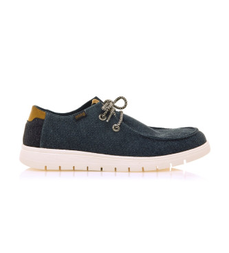 Mustangvoor mannen. 84335 Denver marine schoenen (40), Plat, Veters, Casual, Marineblauw