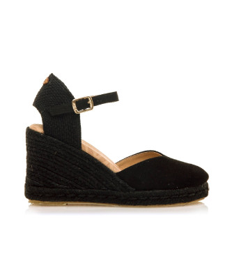 Mustangvoor vrouwen. 51987 Louisa sandalen zwart (40), 3 tot 5 cm, Gesp, Casual