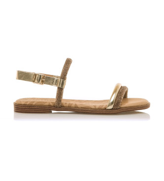 MTNGvoor vrouwen. 54497 Maria sandalen goud (36), Goudkleurig, Plat, Gesp, Casual