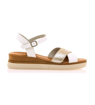 MTNGvoor vrouwen. 54530 Sandalen 54530 zilver (40), 1 tot 3 cm, Gesp, Casual