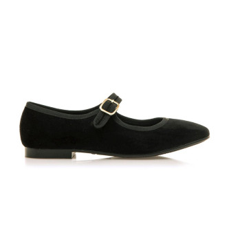 MTNG para mujer. 59371 Zapatos Camille negro (36), Plano, 1 a 3cm, Hebilla, Casual, Fiesta, Clásico, MTNG outlet 2024.