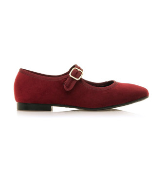 MTNG para mujer. 59371 Zapatos Camille rojo (37), Plano, 1 a 3cm, Hebilla, Casual, Fiesta, Clásico, MTNG outlet 2024.