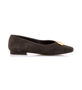 Mustang para mujer. 56534 Zapatos de Piel Camille marrón oscuro (37), Plano, Ninguno, Casual, Clásico