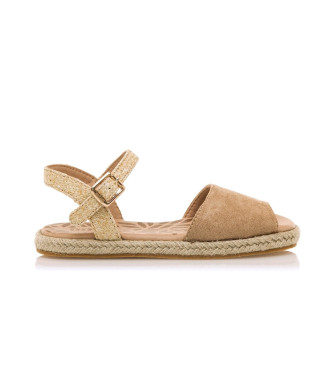 MTNG para niña. 49090 Sandalias Collection marrón (31), Plano, Hebilla, Casual, moda infantil