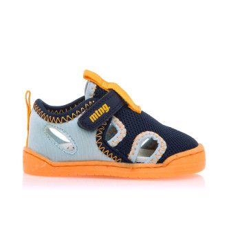 MTNG unisex para niños. 49058 Zapatillas 49058 marino (19), Plano, Velcro, Casual, moda infantil