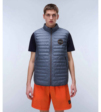 Napapijri para hombre. NP0A4ICR Chaleco Amiata azul (XL), Casual, Poliamida