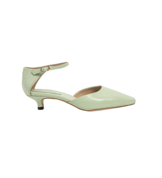 Sandalias de Piel S3025 Aledo verde (41), 3 a 5cm, Hebilla, Casual, Fiesta, Neosens outlet 2024.