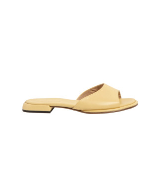 Sandalias pala de piel S3153 amarillo (36), Plano, Ninguno, Casual, Neosens outlet 2024.