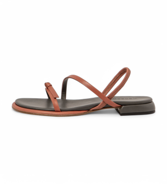 Neosens para mujer. 331551188003_006 Sandalias de Piel S3155 Valvin naranja (36), Plano, Hebilla, Casual