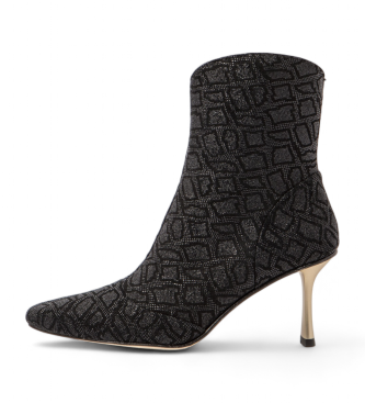 Botines de piel S3196 negro (38), 8 a 10cm, Cremallera, Casual, Neosens outlet 2024.