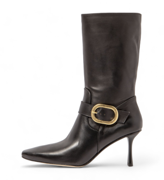 Neosens para mulher. 331971101003_001 Botas de couro S3197 preto (40), 8 a 10cm, Zíper, Casual