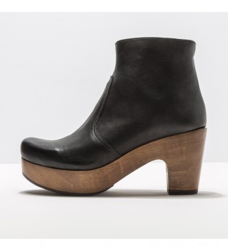 NEOSENS para mulher. Botas de couro para tornozelo S3260 Montone Black