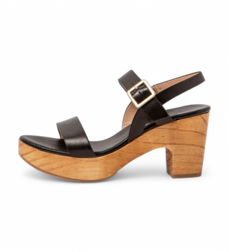 Neosens para mujer. 332721101003_001 Sandalias de piel S3272 St.laurent negro (38), 5 a 8cm, Hebilla, Casual