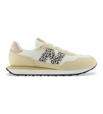 New Balance para mujer/niña. G237V1_KL Zapatillas 237 Lace beige (39), Plano, Cordones, Casual, moda infantil