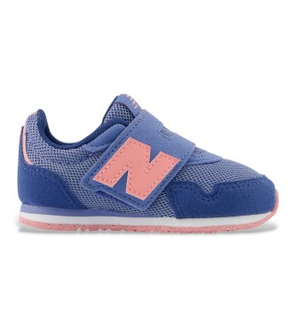 New Balance unisex para niños. I323V1_KL Zapatillas 323 Hook & Loop azul (26.5), Plano, Velcro, Casual, moda infantil