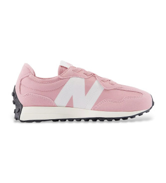 New Balance unisex para niños. PH327V1 Zapatillas 327 rosa (33), Tela, Plano, Cordones, Casual, moda infantil