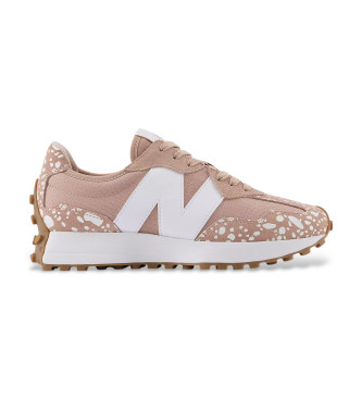 New Balance para mujer. W327V1_LI Zapatillas de Piel 327 taupe (37), Plano, Cordones, Casual