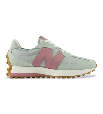 New Balance para mujer. W327V1_LI Zapatillas 327 verde (39), Plano, Cordones, Casual, Deportivo