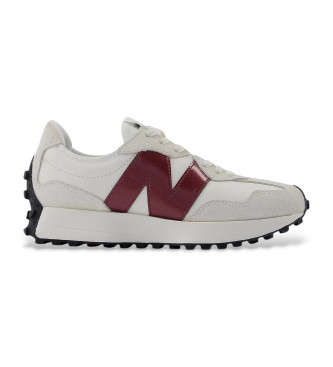 New Balance Para Mujer. WS327V1 Zapatillas 327 Blanco (36.5), Plano, 1 A 3Cm, Cordones, Casual-image