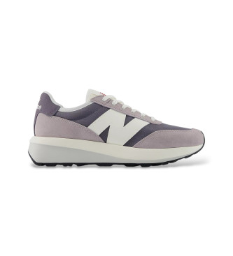 New Balance unisex. U370V1_LI Zapatillas de Piel 370 (44), Plano, Cordones, Casual, Gris