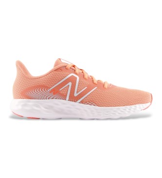 New Balance para mujer. W411V3 Zapatillas 411v3 naranja (36), Plano, Cordones, Casual, Deportivo, Mesh