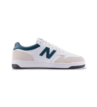 New Balance unisex. U480LV1_LI Zapatillas de Piel 480 L blanco (41.5), Plano, Cordones, Casual
