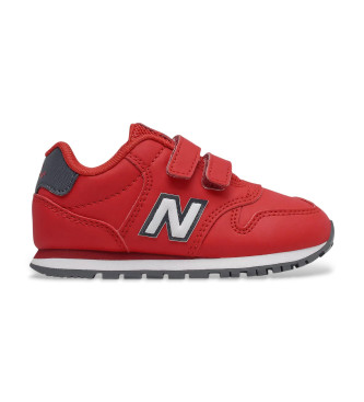 New Balance unisex para niños. IV500V1 Zapatillas 500 Hook & Loop rojo (26.5 W), Plano, Velcro, Casual, moda infantil