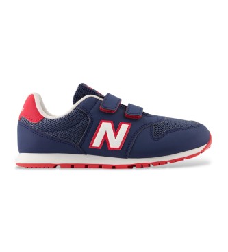 New Balance unisex para niños. PV500V1 Zapatillas 500 Hook & Loop marino (30), Plano, Ante, Velcro, Casual, moda infantil