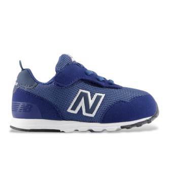 New Balance unisex para niños. I515V1_KL Zapatillas 515 Hook & Loop mairno (17), Plano, Cordones, Velcro, Casual, Deportivo, Marino, moda in