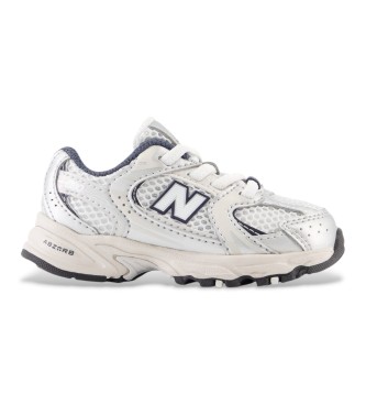 New Balance unisex för barn. IZ530V1 Skor 530 Bungee vit (27.5), Karta, Nyckelband, Casual, Deportivo, Grå, barnmode