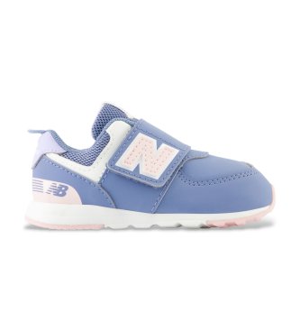 New Balance unisex Zapatillas 574 Gancho y bucle azul claro