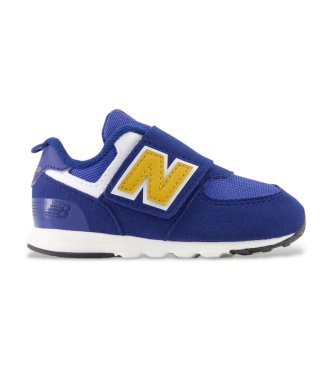 New Balance unisex Zapatillas 574 Gancho y bucle azul