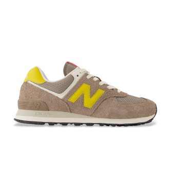 New Balanceunisex. U574V2 Sneakers 574 Bruin (06 D = 38.5 D), Plat, Veters, Casual