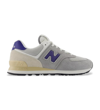 New Balance Unisex. U574V2 TéNis De Couro 574 Cinzento (42.5), Plano, CordãO, Casual, Cinza-image
