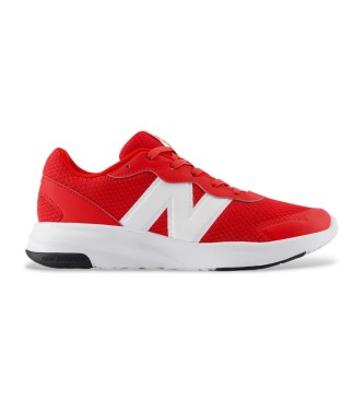 New Balance unisex para niños. GK578V1 Zapatillas 578 V1 rojo (35.5), Plano, Cordones, Casual, Deportivo, Multideporte, moda infantil