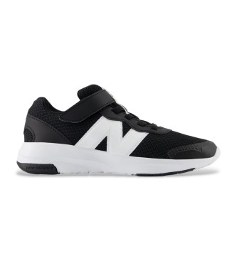 New Balance unisex para niños. PT578V1 Zapatillas 578v1 Bungee negro (30.5), Cordones, Velcro, Casual, Deportivo, Multideporte, moda infanti