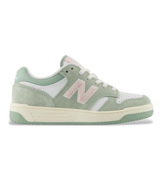 New Balance unisex para niños. PB480V1_KL Zapatillas B480 Lace verde (31), Plano, Cordones, Casual, moda infantil