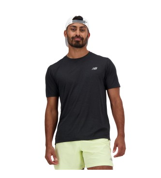 New Balance para hombre. MT41253 Camiseta de atletismo negro (M), Deportivo, Multideporte, Manga corta, Poliéster Reciclado, Sostenible