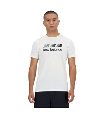 New Balance - pour homme. sport essentials t-shirt heathertech blanc