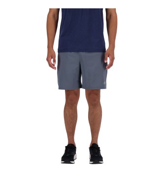 New Balance para hombre. MS41232 Short Sport Essentials 7 gris (M), Deportivo, Multideporte, Poliéster Reciclado, Sostenible