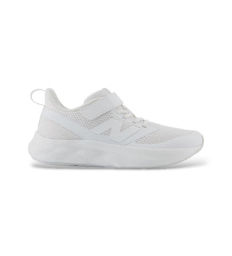 New Balance unisex para niños. PT625V1 Zapatillas 625 Hook & Loop blanco (28), Plano, Cordones, Velcro, Casual, Deportivo, Running, Multidep