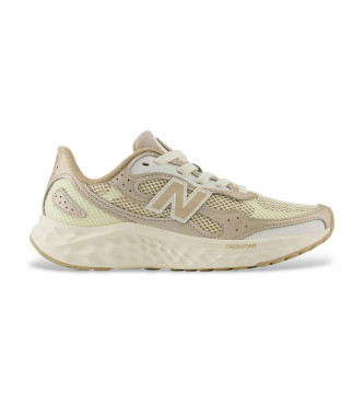 New Balance para mujer. WARISV4 Zapatillas Fresh Foam Arishi v4 beige (36), Tela, Plano, Cordones, Casual, Deportivo, Multideporte