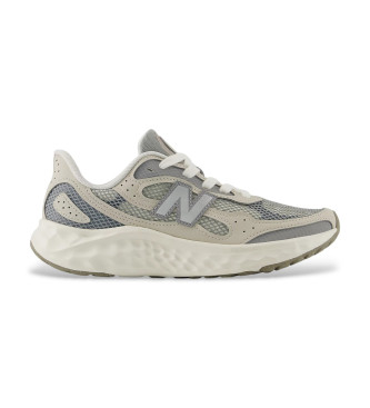 New Balance para mujer. WARISV4 Zapatillas Fresh Foam Arishi v4 gris (38 D), Tela, Plano, Cordones, Casual
