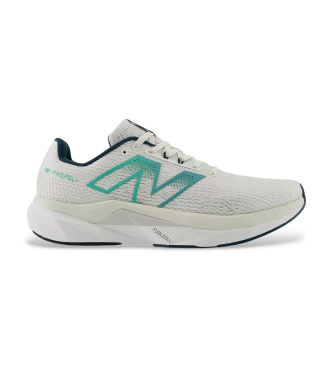New Balance para hombre. MFCPRV5 Zapatillas FuelCell Propelv5 blanco (45.5 2E), Plano, Cordones, Casual, Deportivo, Running, Multideporte