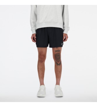 New Balance para hombre. MS41286 Shorts RC 5 negro (XS), Casual, Deportivo, Poliéster Reciclado, Sostenible