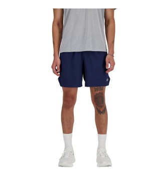 New Balance para hombre. MS41283 Pantalón corto RC 7 marino (XXL), Casual, Deportivo, Multideporte, Poliéster