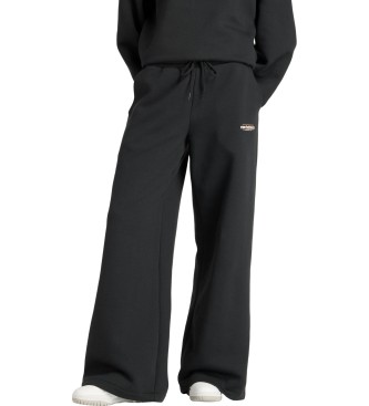 New Balancevoor vrouwen. WP53903 Reimagined Fleece broek met wijde pijpen zwart (M), Casual, Katoen